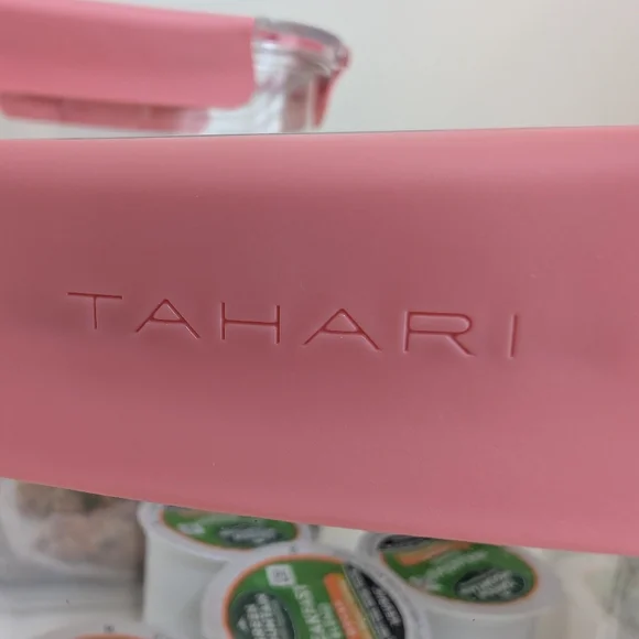 NEW Set 3 TAHARI Large Clear Food Storage Container Stackable BPA Free Snap Pink - Picture 13 of 14